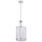 Nuvo Easton 1-Light Pendant - Polished Nickel Finish - White Linen Shade 60/7971 - alternate 5